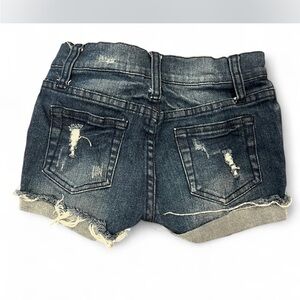Vintage Havana Blue Distressed Jean Shorts